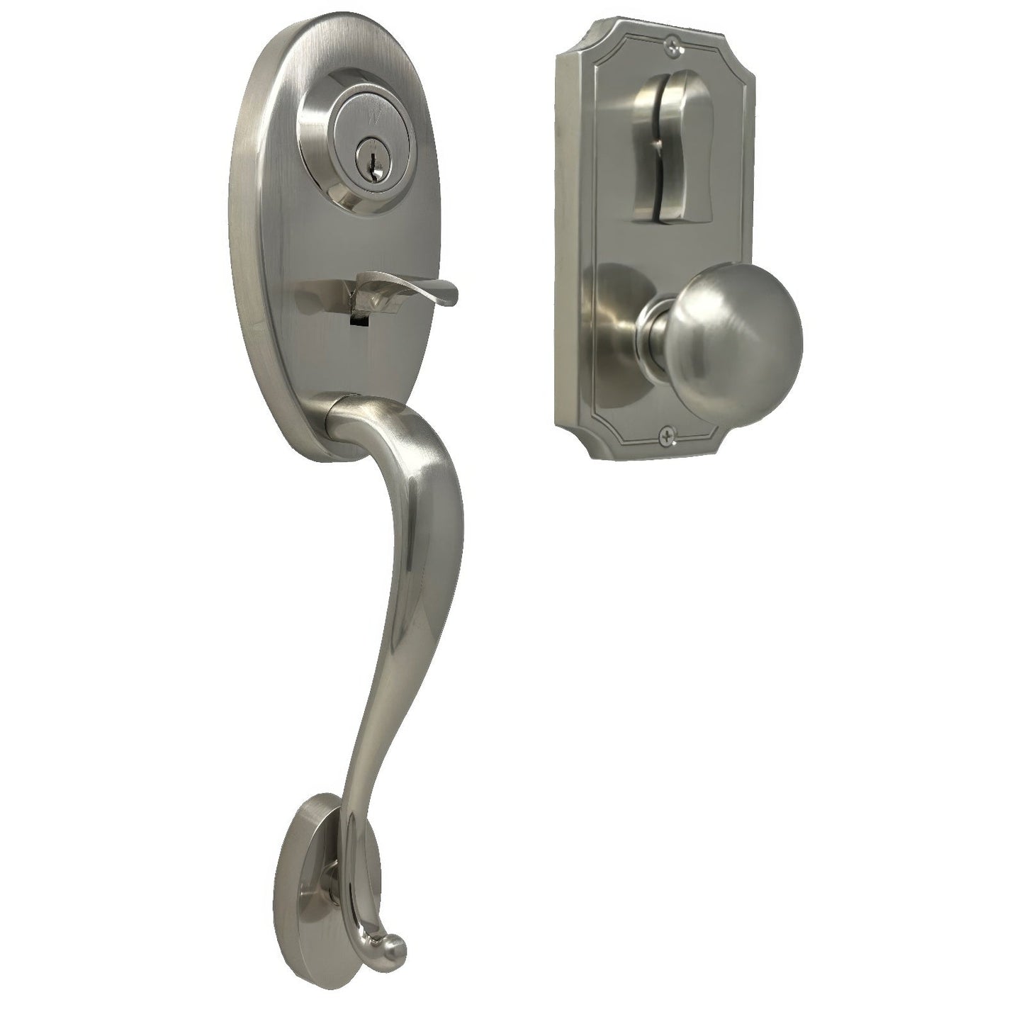 Weslock 01441-I-SL2D Bordeau Panic Proof Keyed Entry with Impresa Door Knob