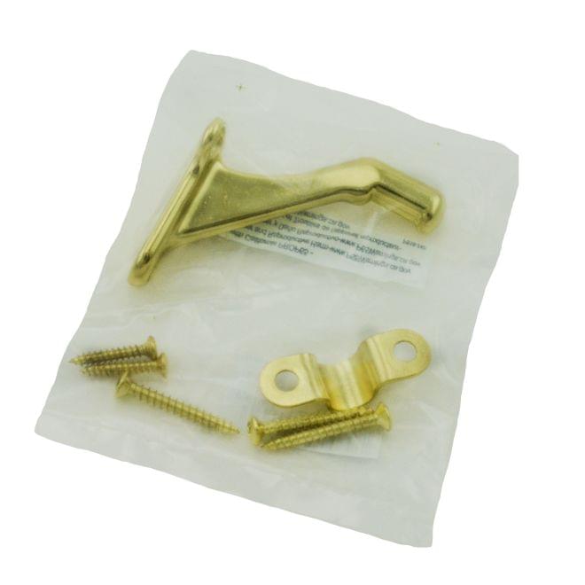Ives 059A3 Aluminum Handrail Bracket Bright Brass Finish.