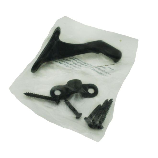 Ives 059ABLK Aluminum Handrail Bracket Black Finish.