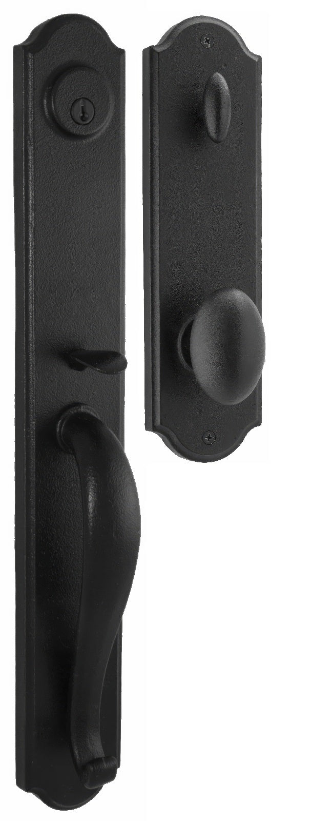 Weslock 07680-M-SL2D Wiltshire Single Cylinder Handleset with Durham Door Knob