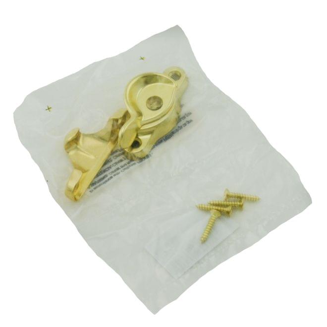 Ives 07A3 Aluminum Window Lock Bright Brass Finish.