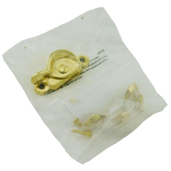 Ives 07B3 Solid Brass Window Lock Bright Brass Finish.