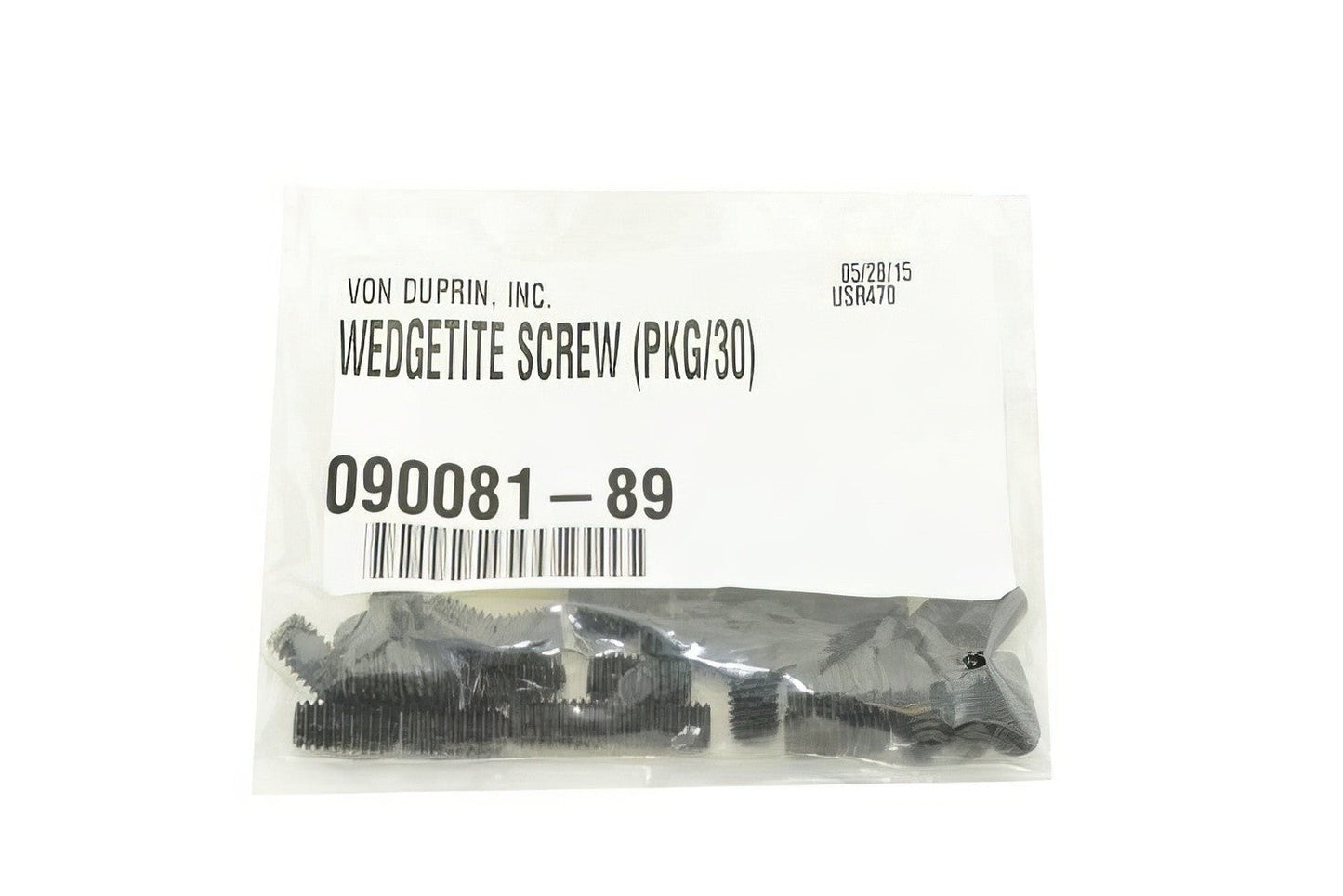 Von Duprin 090081 Wedgetite Screw Package for 55 / 8827 Series Exit Device.