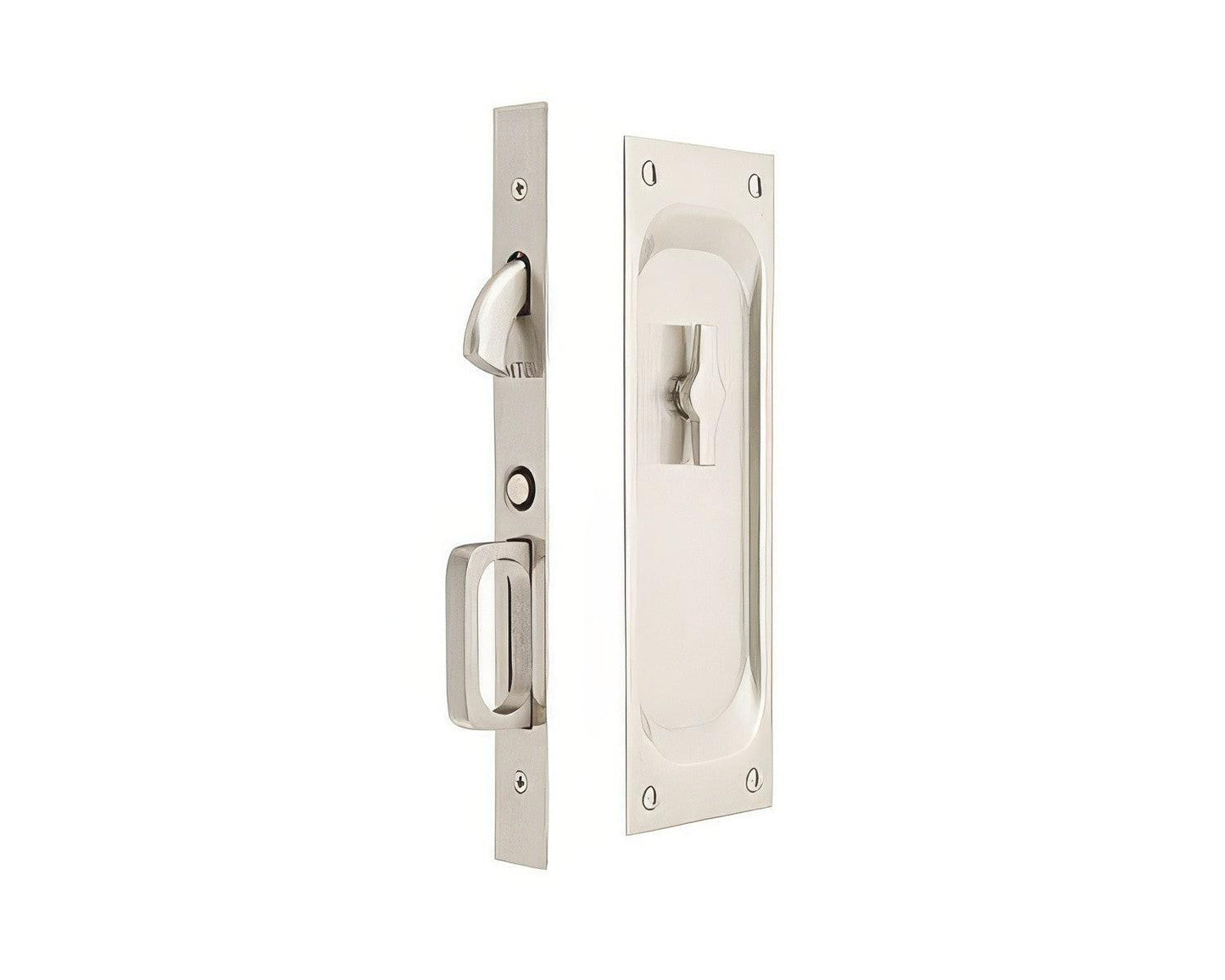 Emtek 2104US 7-1/2" Height Solid Brass Passage Pocket Door Mortise Latch