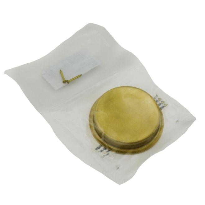 Ives 221B3 Solid Brass 2-1/8" Round Flush Pull Bright Brass Finish.
