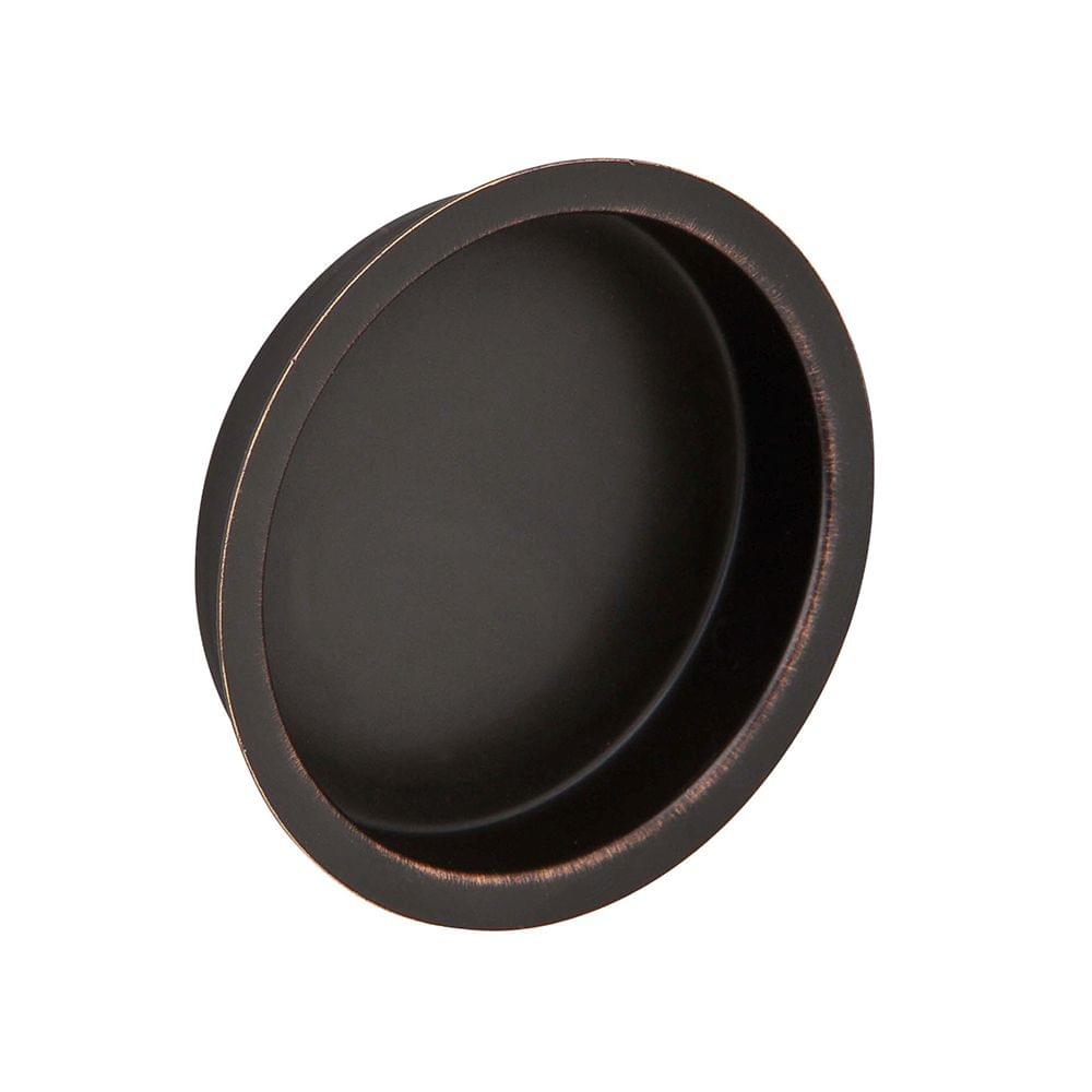 Ives 221B716 Solid Brass 2-1/8" Round Flush Pull Aged Bronze Finish.