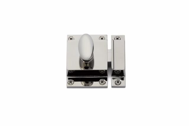 Emtek 2270US14 2-1/4" x 2" Cabinet Latch Polished Nickel Finish.