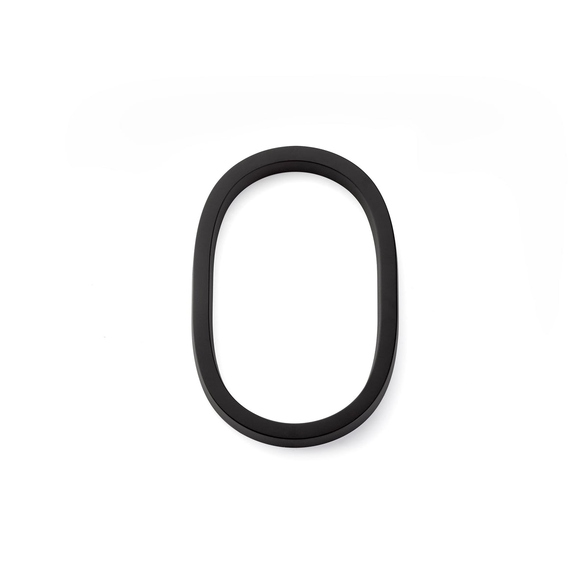 Emtek 2830US19 7" Modern # 0 House Number Flat Black Finish.