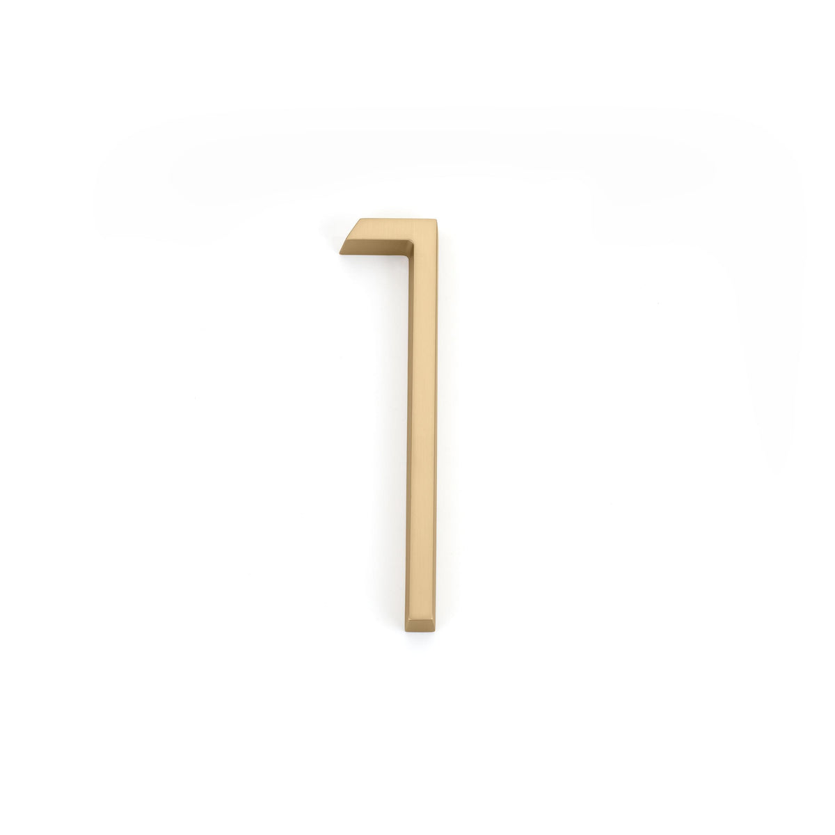 Emtek 2831US4 7" Modern # 1 House Number Satin Brass Finish.