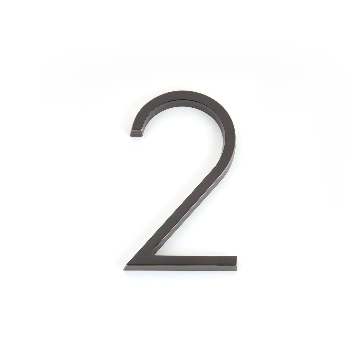Emtek 2832US10B 7" Modern # 2 House Number Oil Rubbed Bronze Finish.