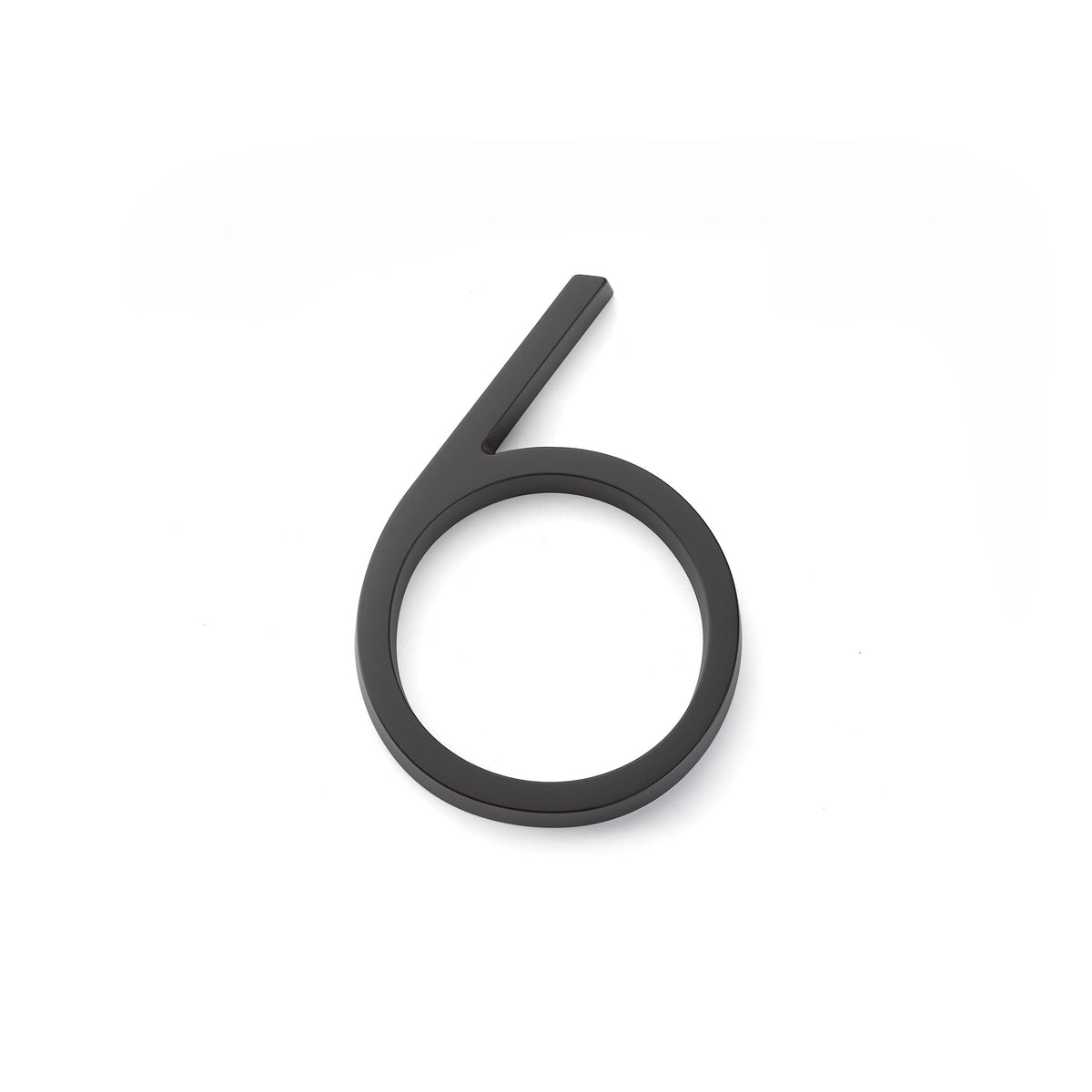 Emtek 2836US19 7" Modern # 6 House Number Flat Black Finish.