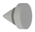 Hager 307D Bag of 100 Metal Door Silencers Gray Finish.