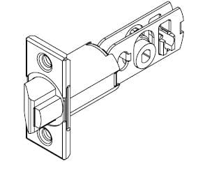 Kwikset 3277-26D 2-3/8" Square Gatelatch Satin Chrome Finish.