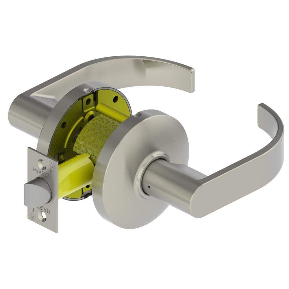 Hager 3510ARC26D Archer Lever Passage Cylindrical Lock Satin Chrome Finish.
