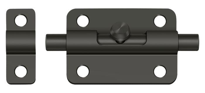 Deltana 3BBU10B 3" Barrel Bolt; Oil Rubbed Bronze Finish.