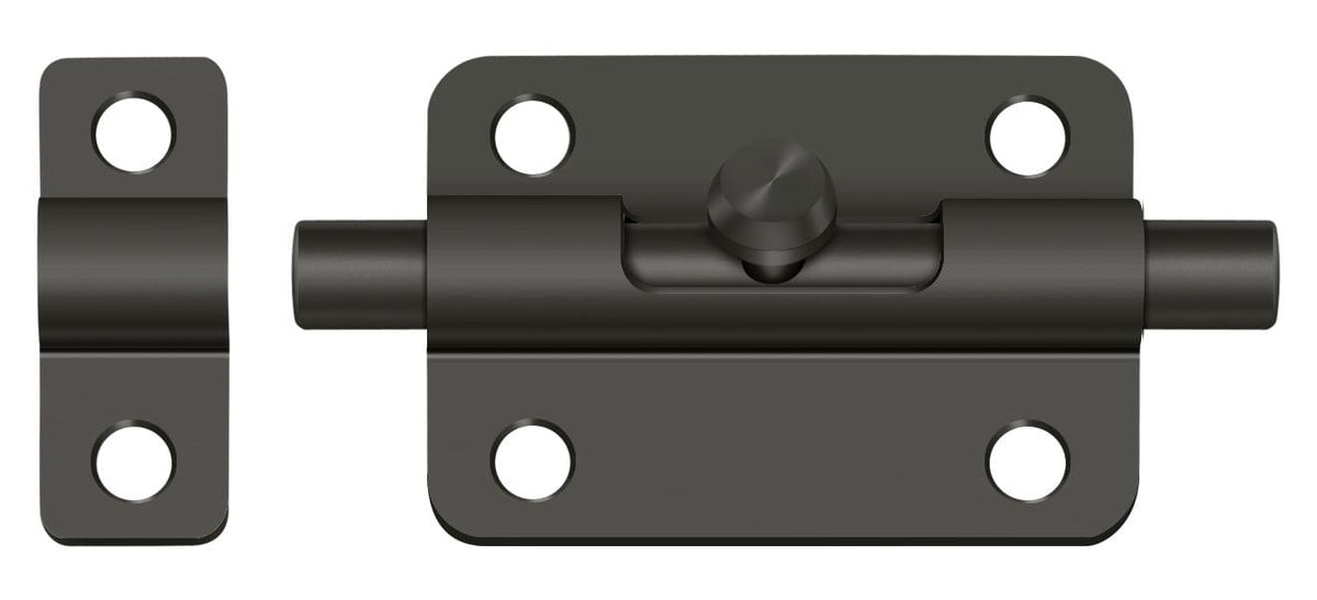 Deltana 3BBU19 3" Barrel Bolt; Black Finish.