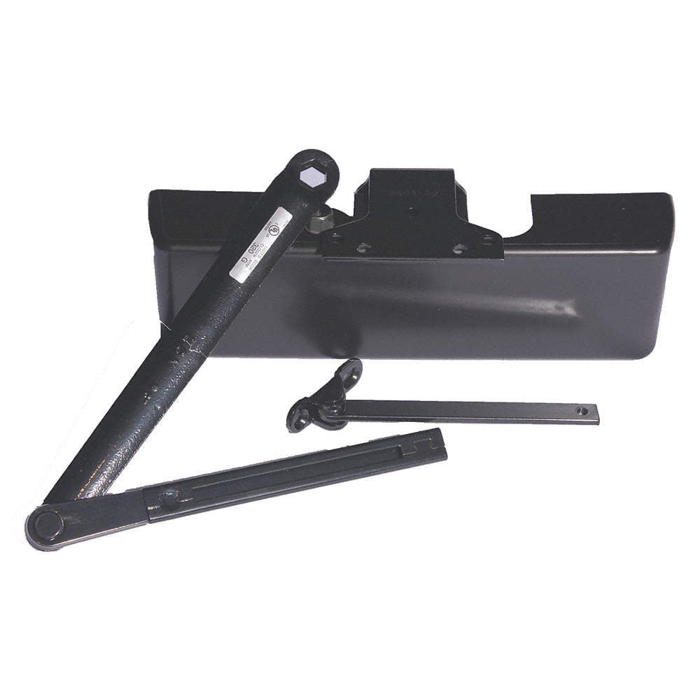 LCN 4040XPRWPAGLBLK Parallel Arm Super Smoothee Heavy Duty Adjustable Surface Mounted Regular Door Closer with Thru Bolts 693.
