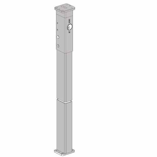 Von Duprin 4954 7 Feet 2 Inch Steel Mullion with 299 Strike Prep.