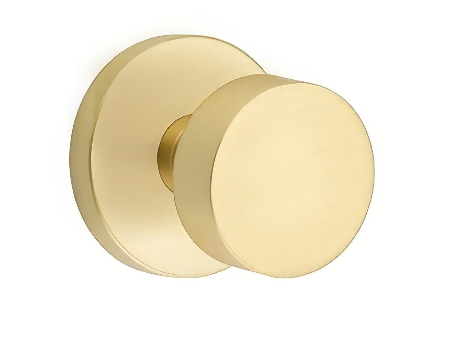Emtek 5109ROUUS Round Knob 2-3/8" Backset Passage with Disk Rose