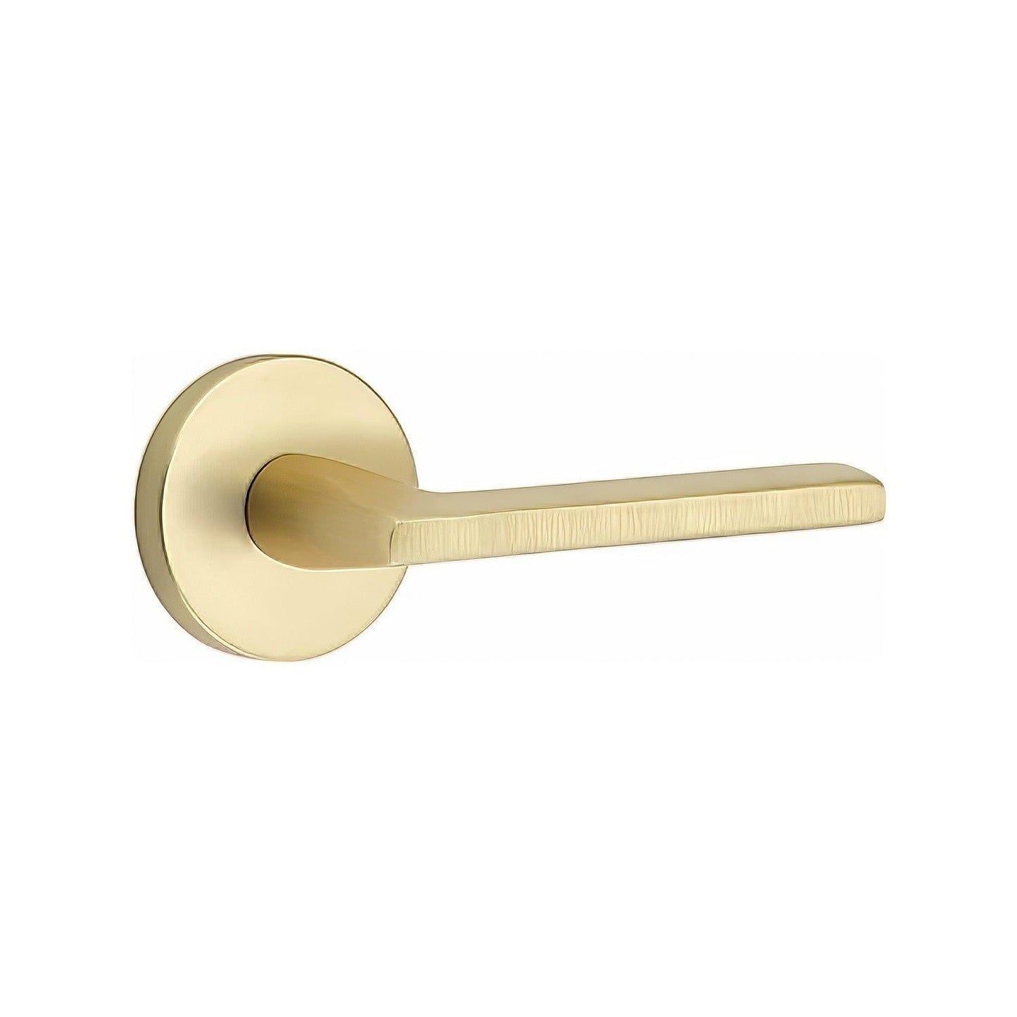Emtek 5115HLOUSLH Helios Lever Left Hand 2-3/8" and 2-3/4" Backset Keyed Entry With Disk Rose