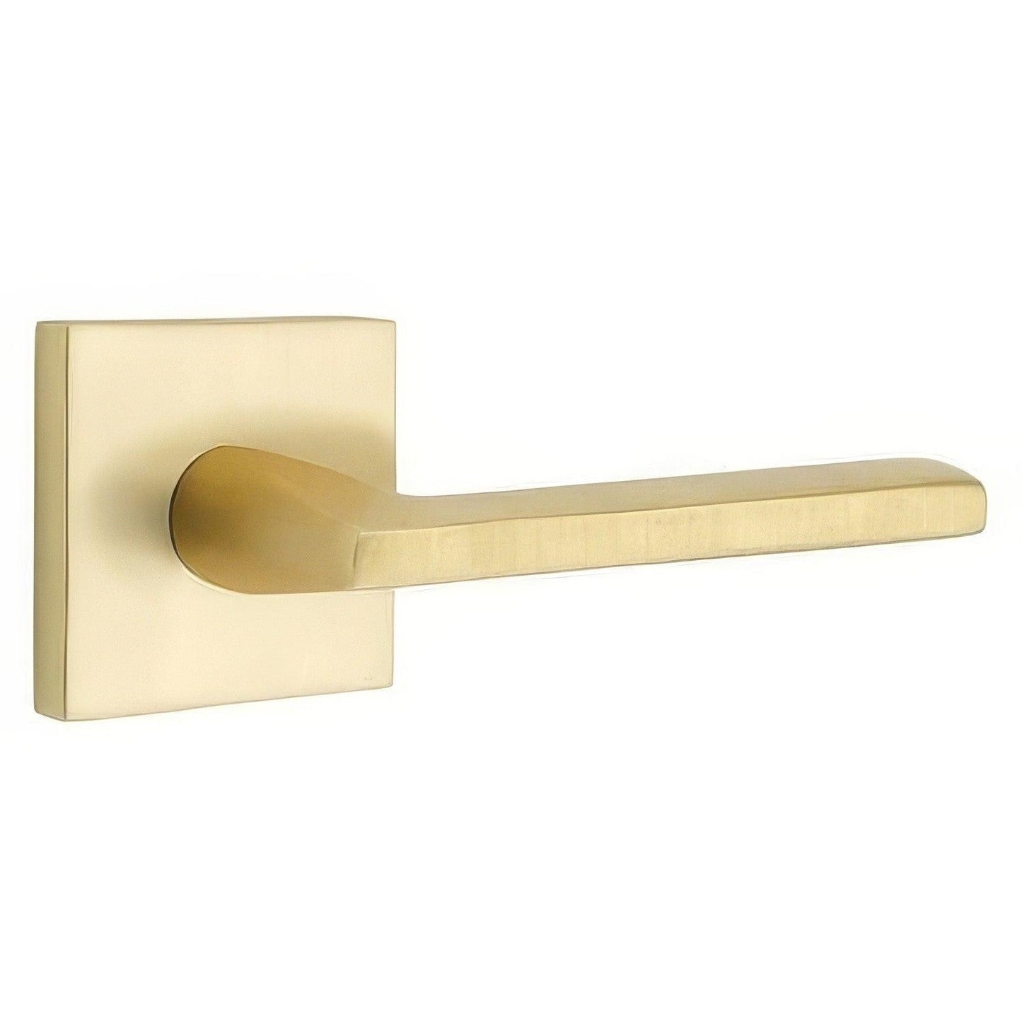 Emtek 5210HLOUSLH Helios Lever Left Hand Privacy With Square Rose.