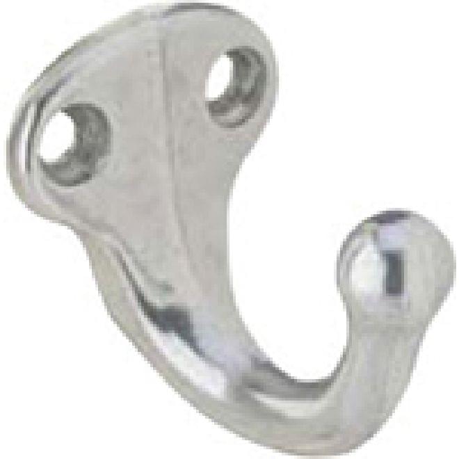Ives 581A92 Aluminum Single Wardrobe Hook Aluminum Finish.