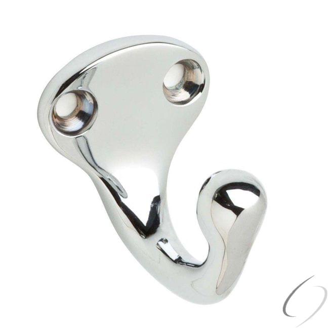 Ives 581B26 Solid Brass Single Wardrobe Hook Bright Chrome Finish.