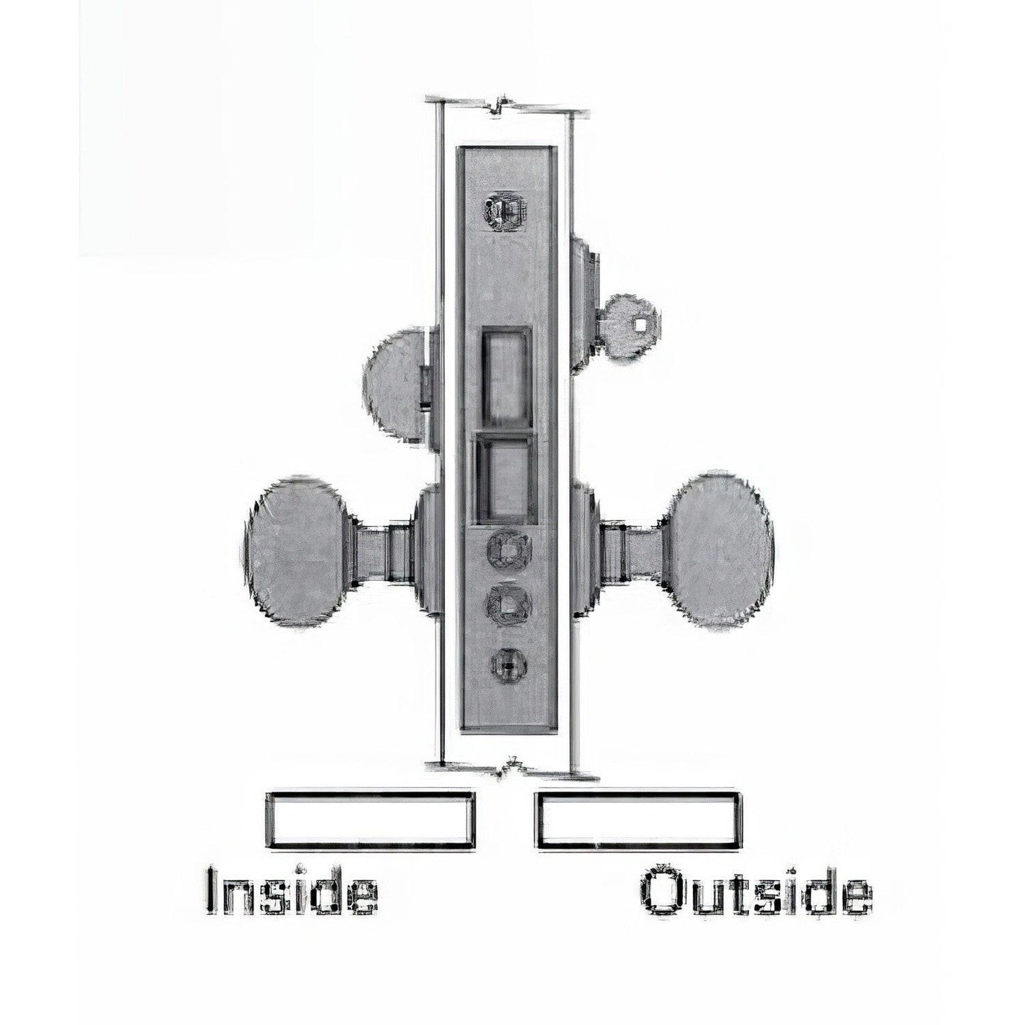 Baldwin 6001.R Right Hand Entry Mortise Lock