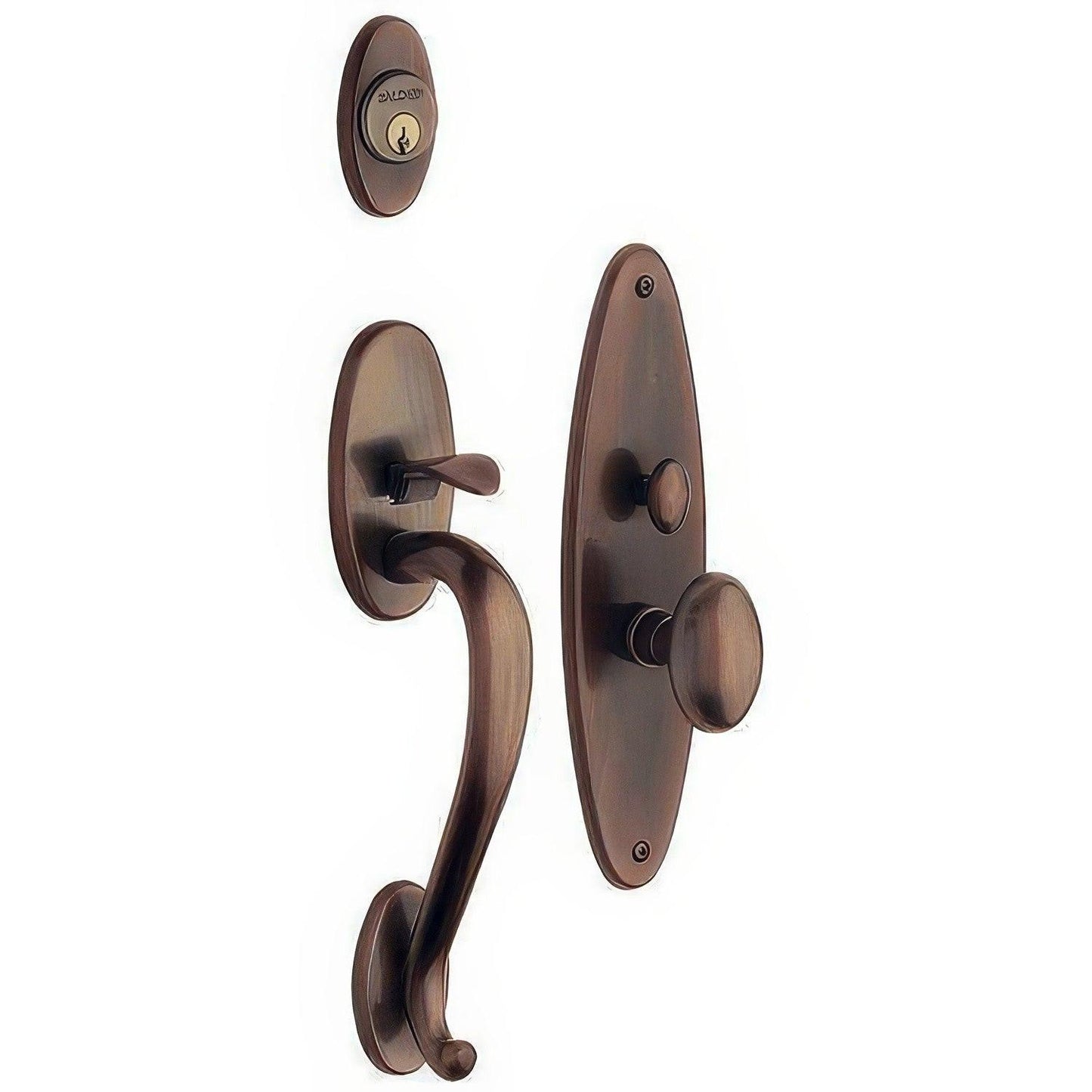 Baldwin 6560.DBLC Lexington Double Cylinder Mortise Handleset Trim Set