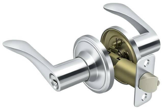 Deltana 6861L Trelawny Keyed Entry Single Cylinder Left Handed Door Lever.