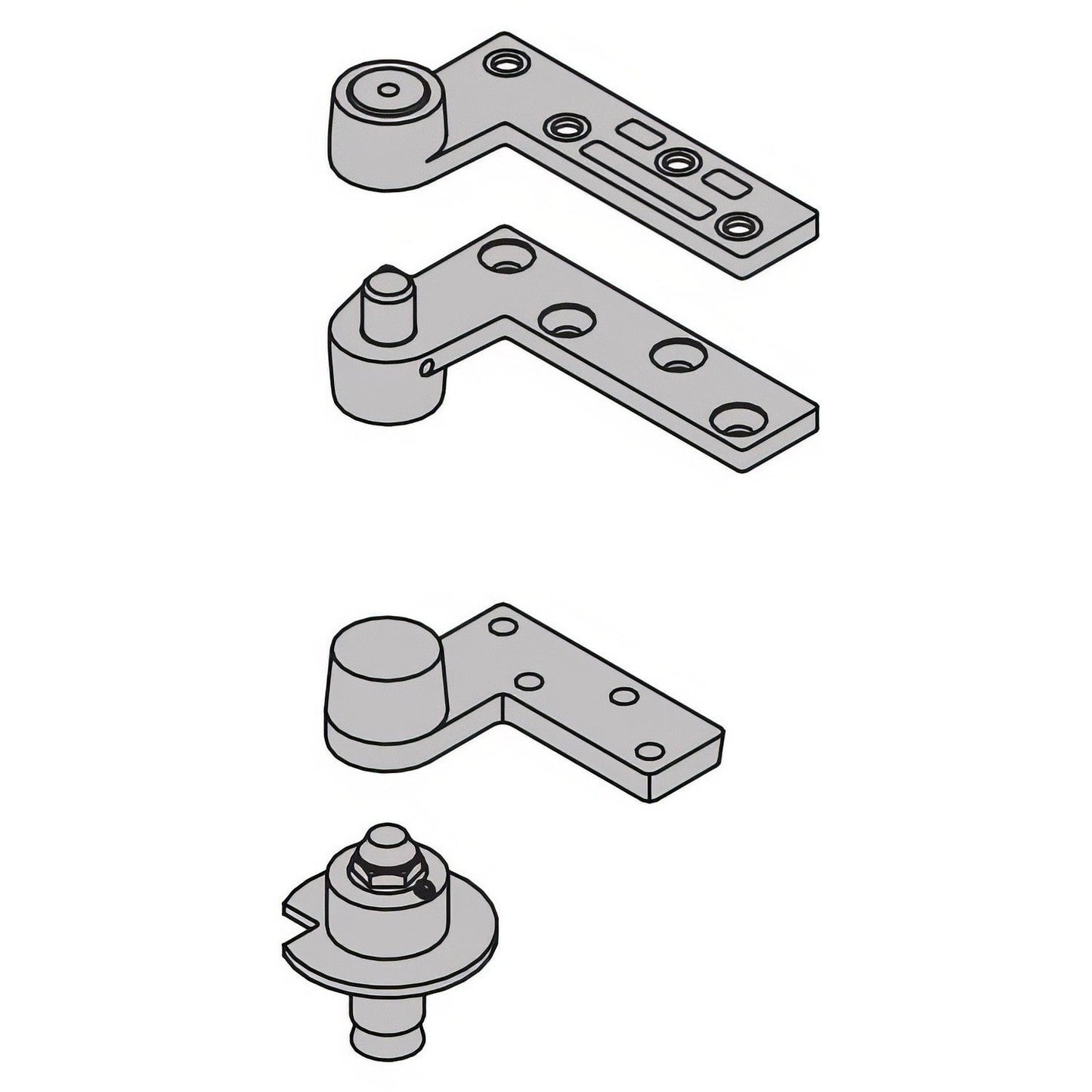 Ives 7222SET26DRH Pivot Set RH Offset .75In