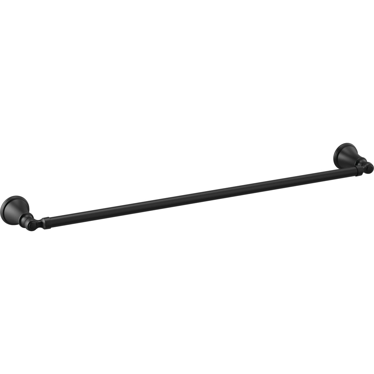 Delta 73224BL 24" Woodhurst Towel Bar Matte Black Finish.