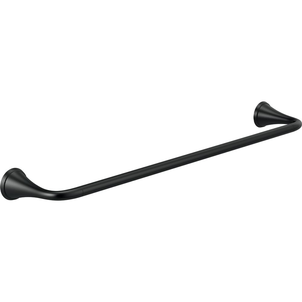 Delta 73324BL 24" Kayra Towel Bar Matte Black Finish.