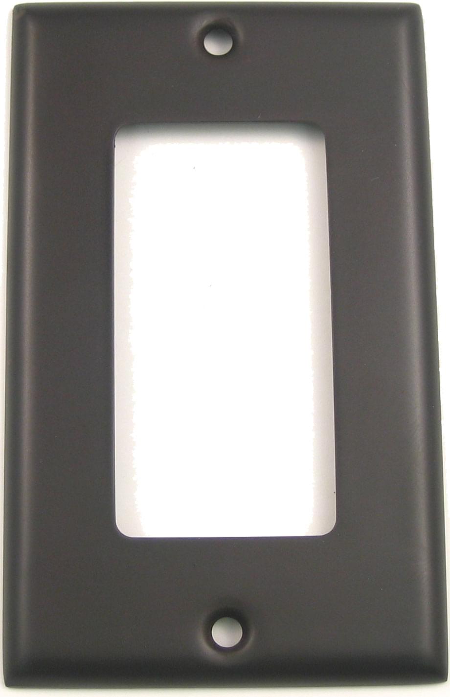 Rusticware 784ORB Single Rocker Switch Plate Oil Rubbed Bronze Finish.