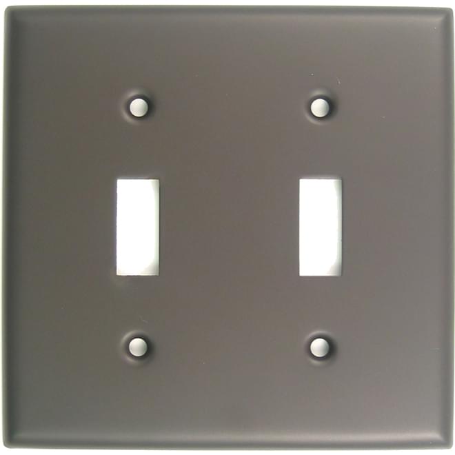 Rusticware 785ORB Double Toggle Switch Plate Oil Rubbed Bronze Finish.