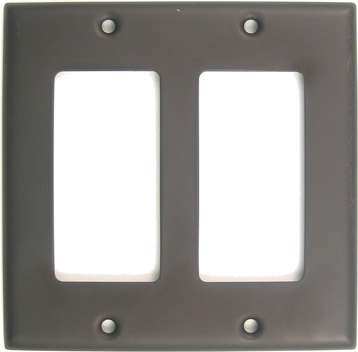 Rusticware 787ORB Double Rocker Switch Plate Oil Rubbed Bronze Finish.