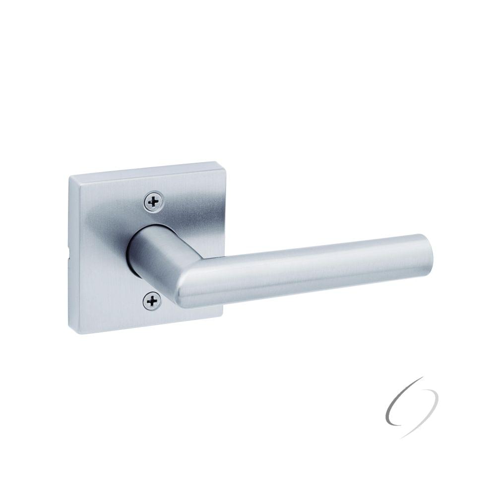 Kwikset 788MILSQT-26D Milan Lever with Square Rose Half Dummy Door Lock Satin Chrome Finish.