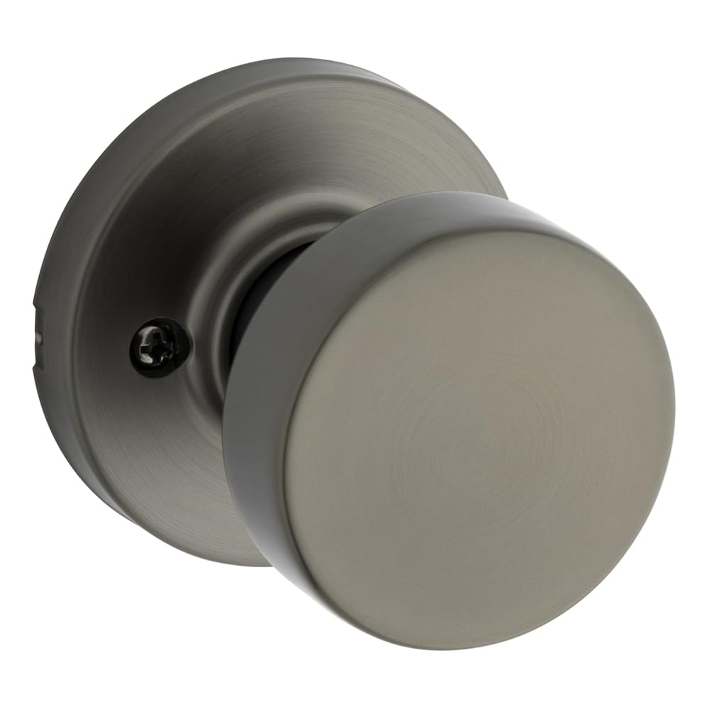 Kwikset 788PSKRDT-18G Pismo Knob with Round Rose Half Dummy Gunmetal Finish.