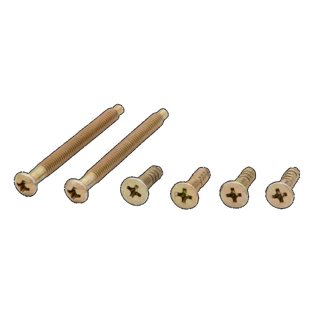 Kwikset 81780-001 533 Handleset Screw Pack Bright Brass Finish.