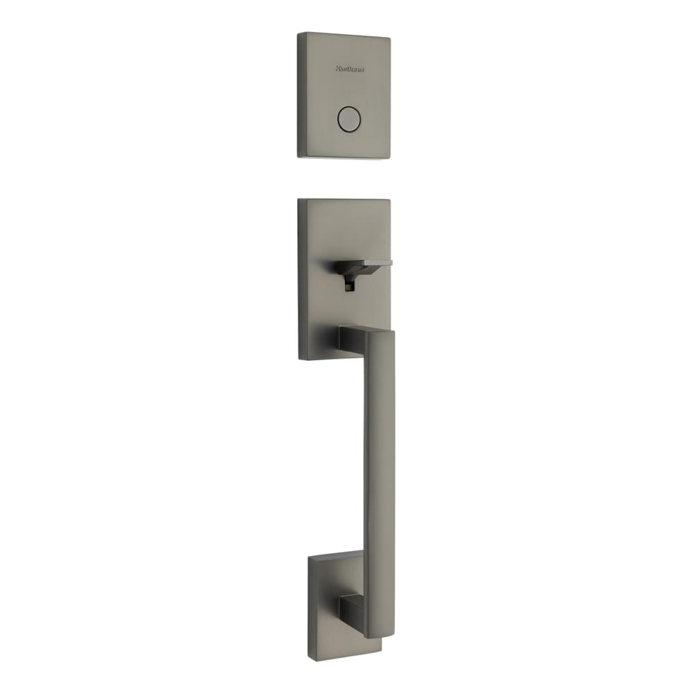 Kwikset 819SCELIP-18G Dummy San Clemente Exterior Handleset Gunmetal Finish.