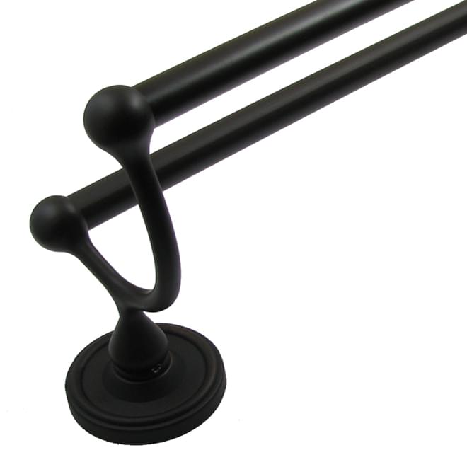Rusticware 8222ORB 24" Midtowne Double Towel Bar Oil Rubbed Bronze Finish.