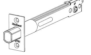 Kwikset 82730-002 5" Square Deadbolt Latch for US26 Bright Chrome and US26D Satin Chrome Finish.