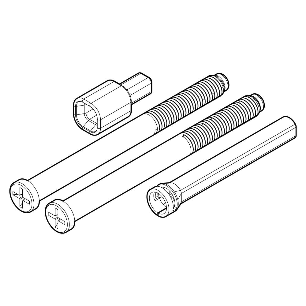 Kwikset 83022-002 Thick Door Screw Pack Satin Nickel Finish.