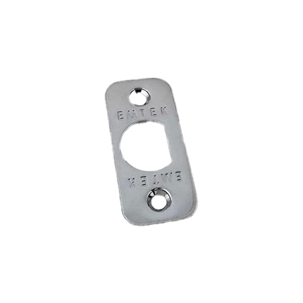 Emtek 83231US14 Radius Corner Faceplate and Screws for Passage or Privacy Latch Polished Nickel Lifetime Finish.