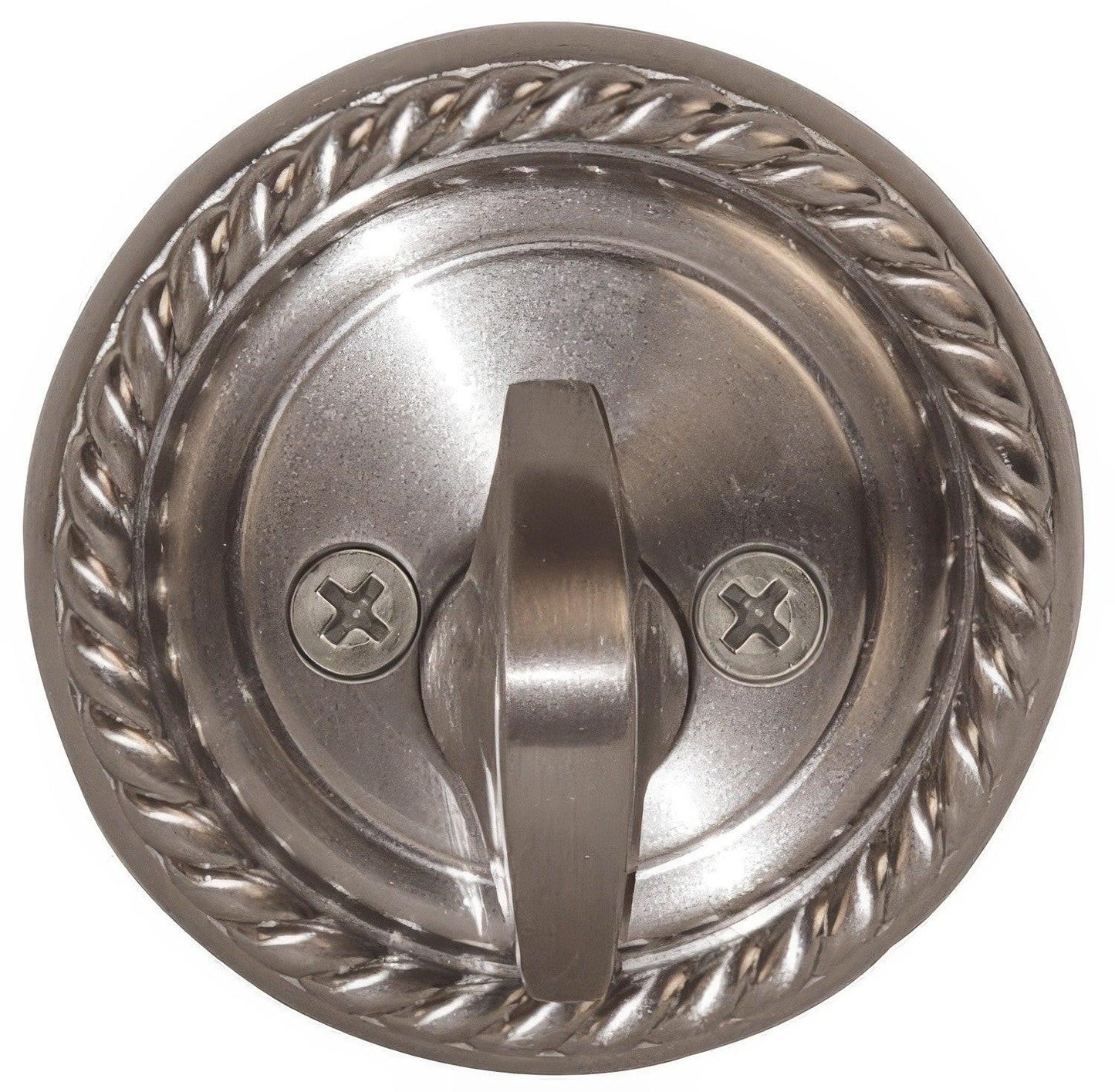 Emtek 8464US Rope Style Designer Brass Single Cylinder Deadbolt