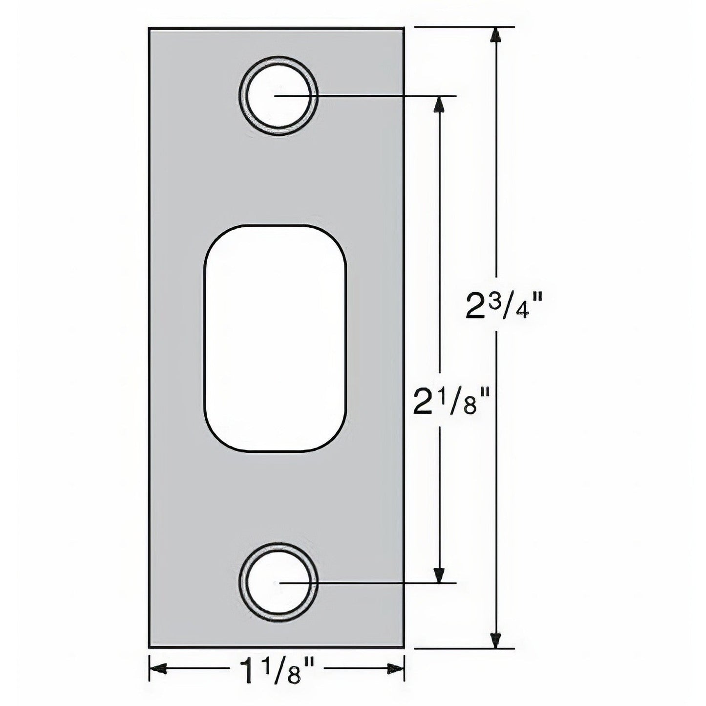 Kwikset 85278 Square Corner Deadbolt Strike