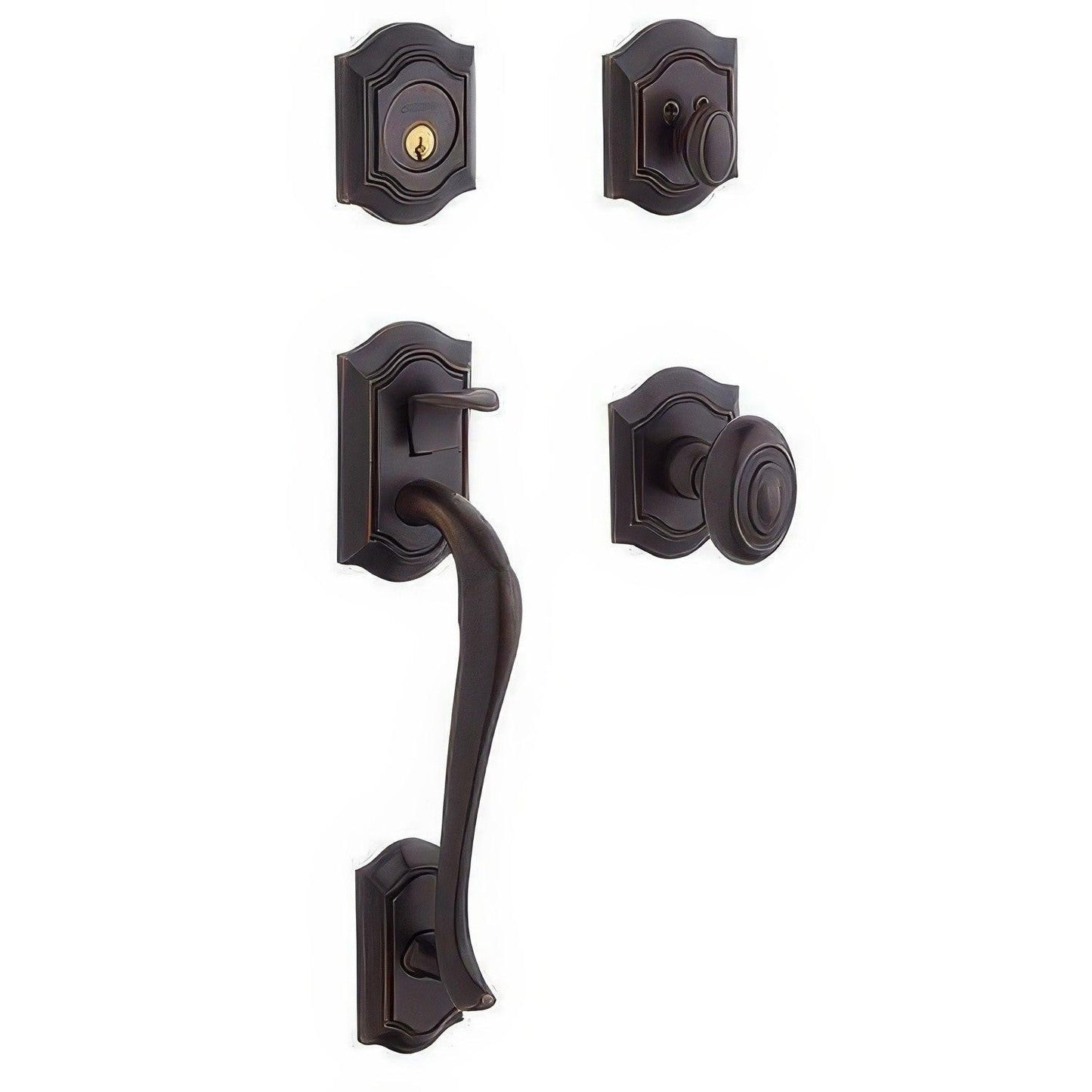 Baldwin 85327.DBLC Bethpage Double Cylinder Solid Brass Handleset.