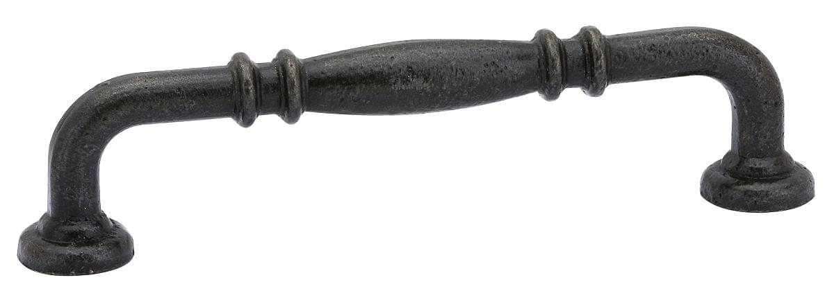 Emtek 86102MB Tuscany Ribbed Cabinet Pull with 4" Center To Center Medium Bronze Finish.