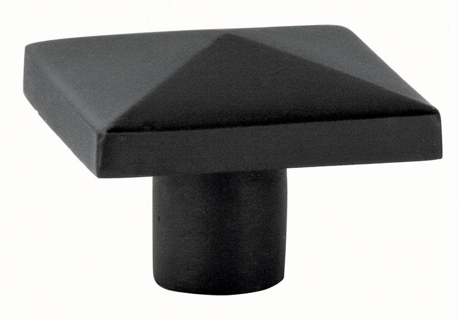 Emtek 86146FB Square 1-5/8" Cabinet Knob Flat Black Bronze Finish.