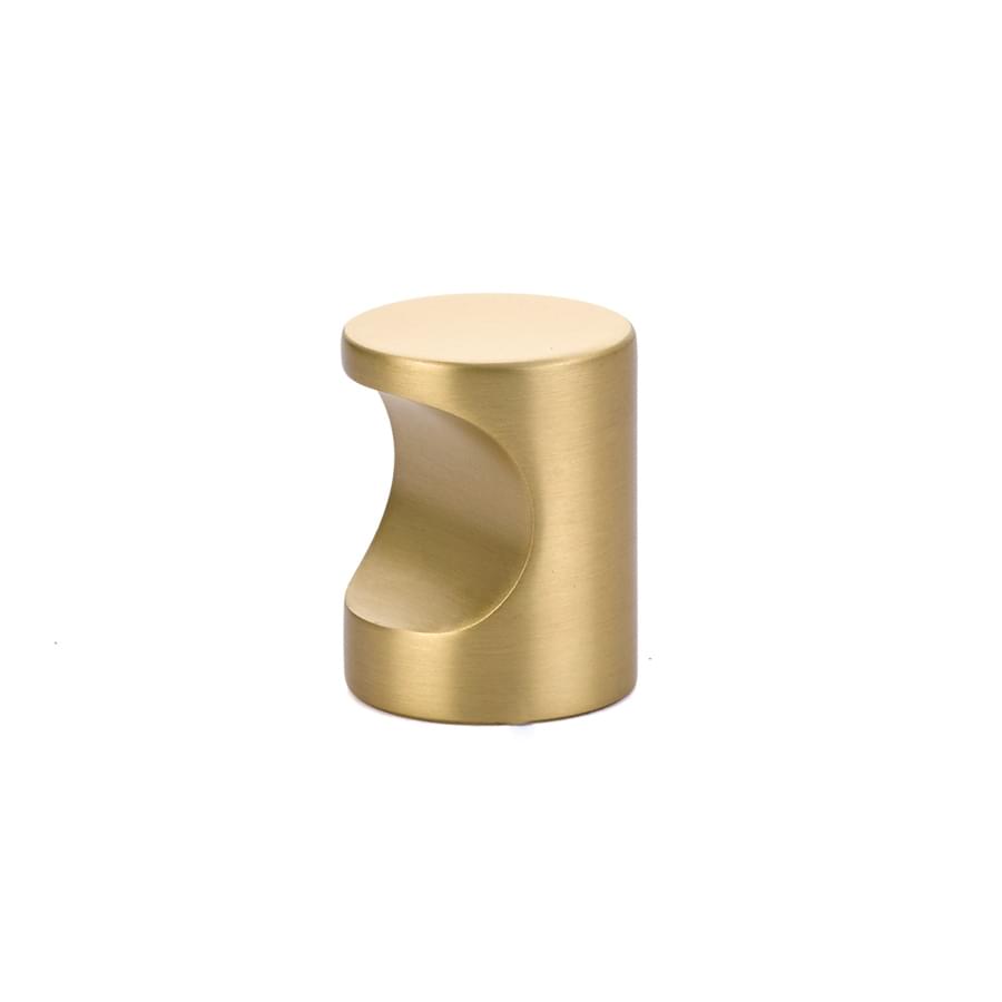 Emtek 86151US4 Large Modern Finger Cabinet Pull Satin Brass Finish.